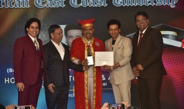 ओटीटीचा राजा मनोज बाजपेयी यांना चित्रपट आणि त्यांच्या परोपकारातील योगदानाबद्दल कला शाखेतील मानद डॉक्टरेट